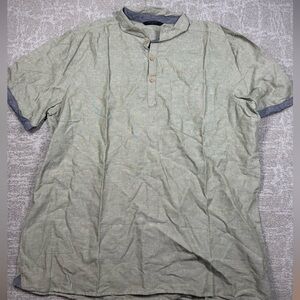 LCW Casual Cotton Line Blend Casual Pop Over Shirt Men Size XXL